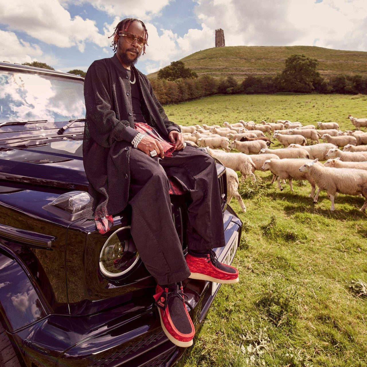 Wallabee Boot Red Camouflage | Clarks on Sale