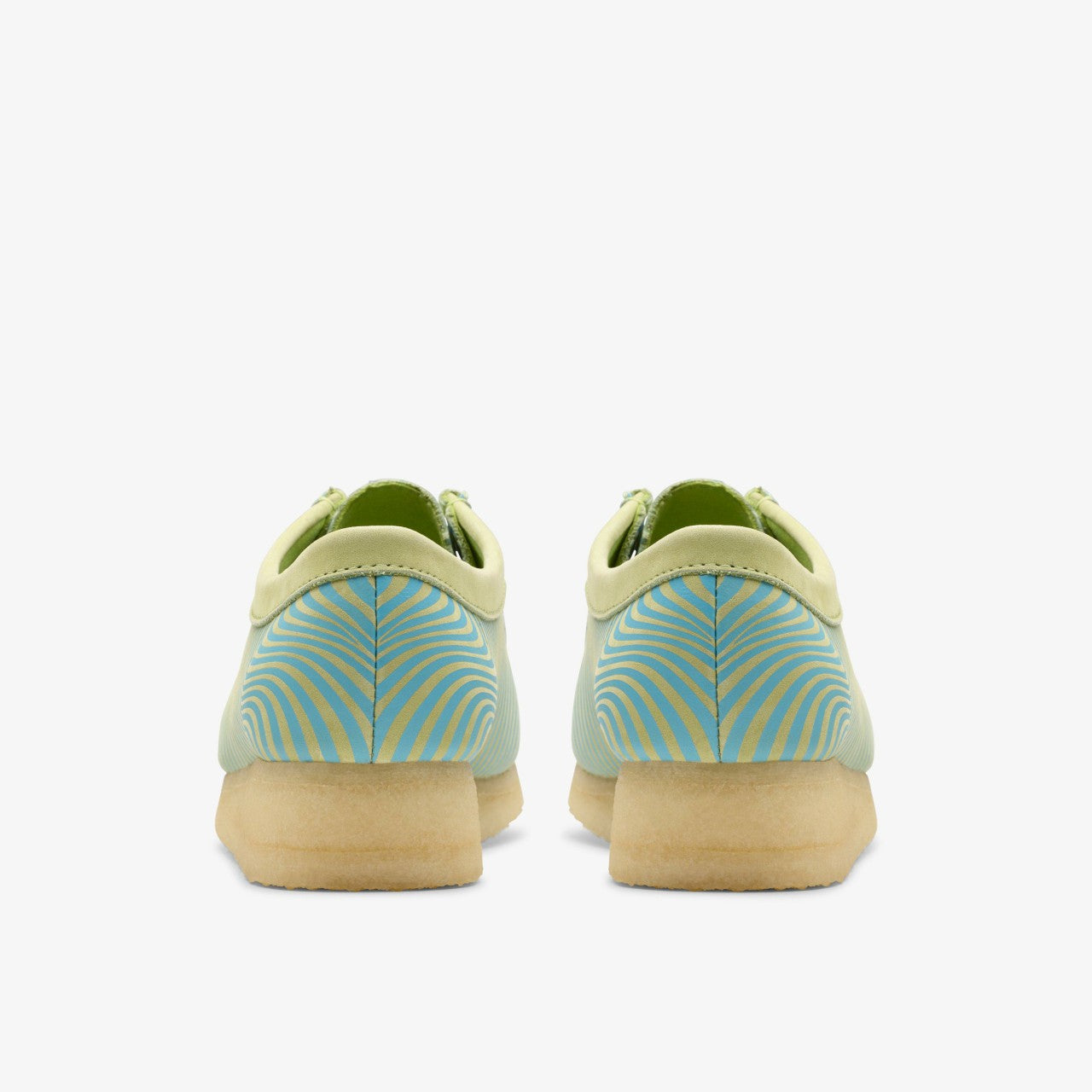 Wallabee Blue/Lime Print | Clarks online
