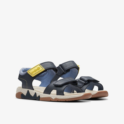 Spiney Step Kid Navy | Clarks outlet