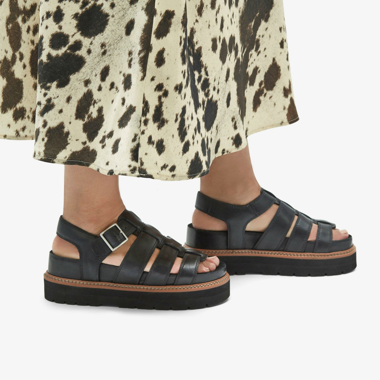 Orianna Twist Black Leather | Clarks for sale