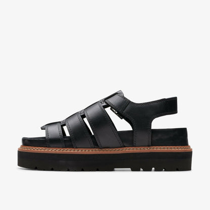Orianna Twist Black Leather | Clarks for sale