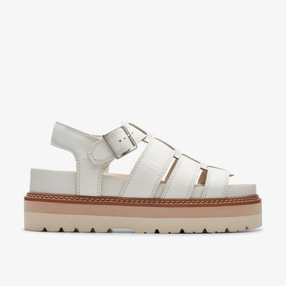 Orianna Twist Off White Leather | Clarks Sale