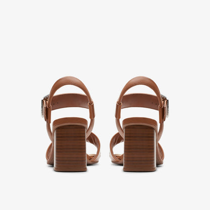Siara 65 Buckle Tan Leather | Clarks discount