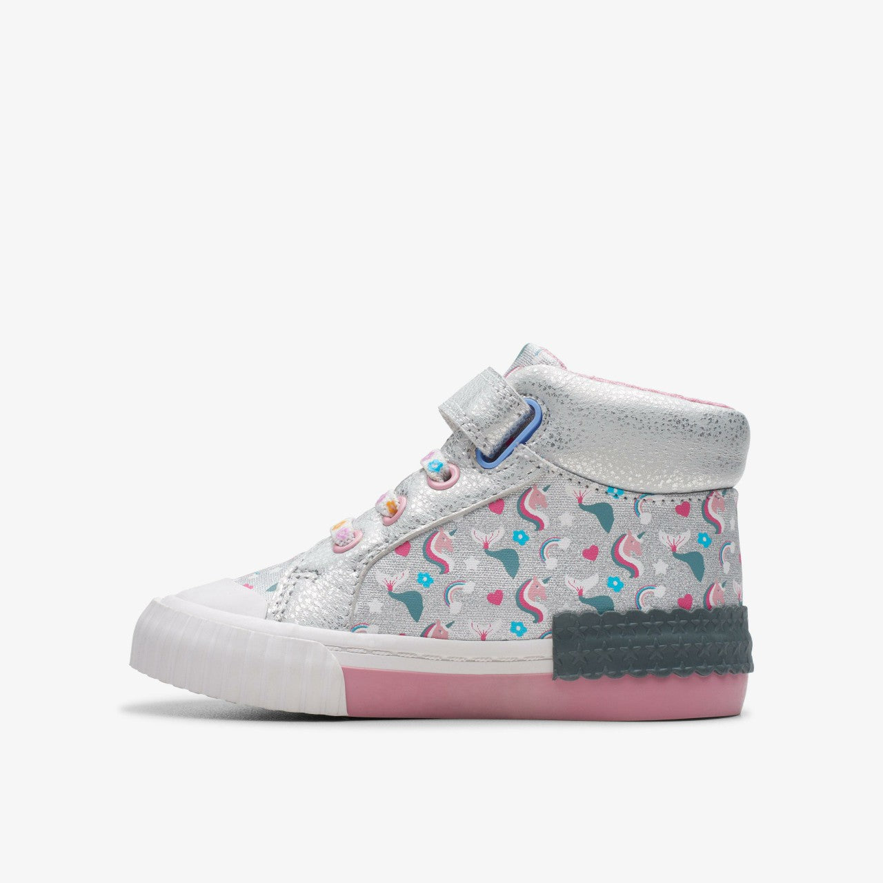 Foxing Halo Hi Toddler Silver | Clarks Sale