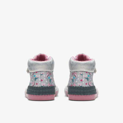 Foxing Halo Hi Toddler Silver | Clarks Sale