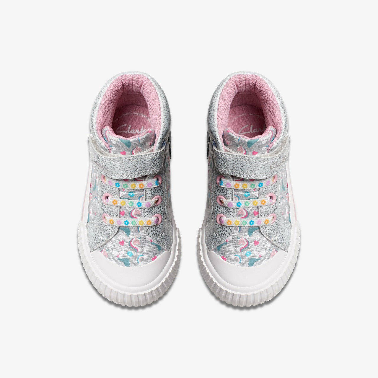 Foxing Halo Hi Toddler Silver | Clarks Sale