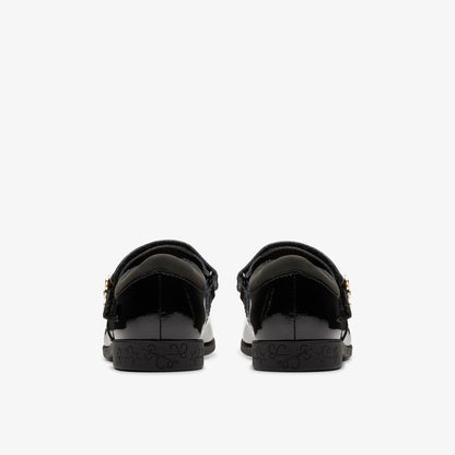 Lock Magic Kid Black Patent | Clarks for sale