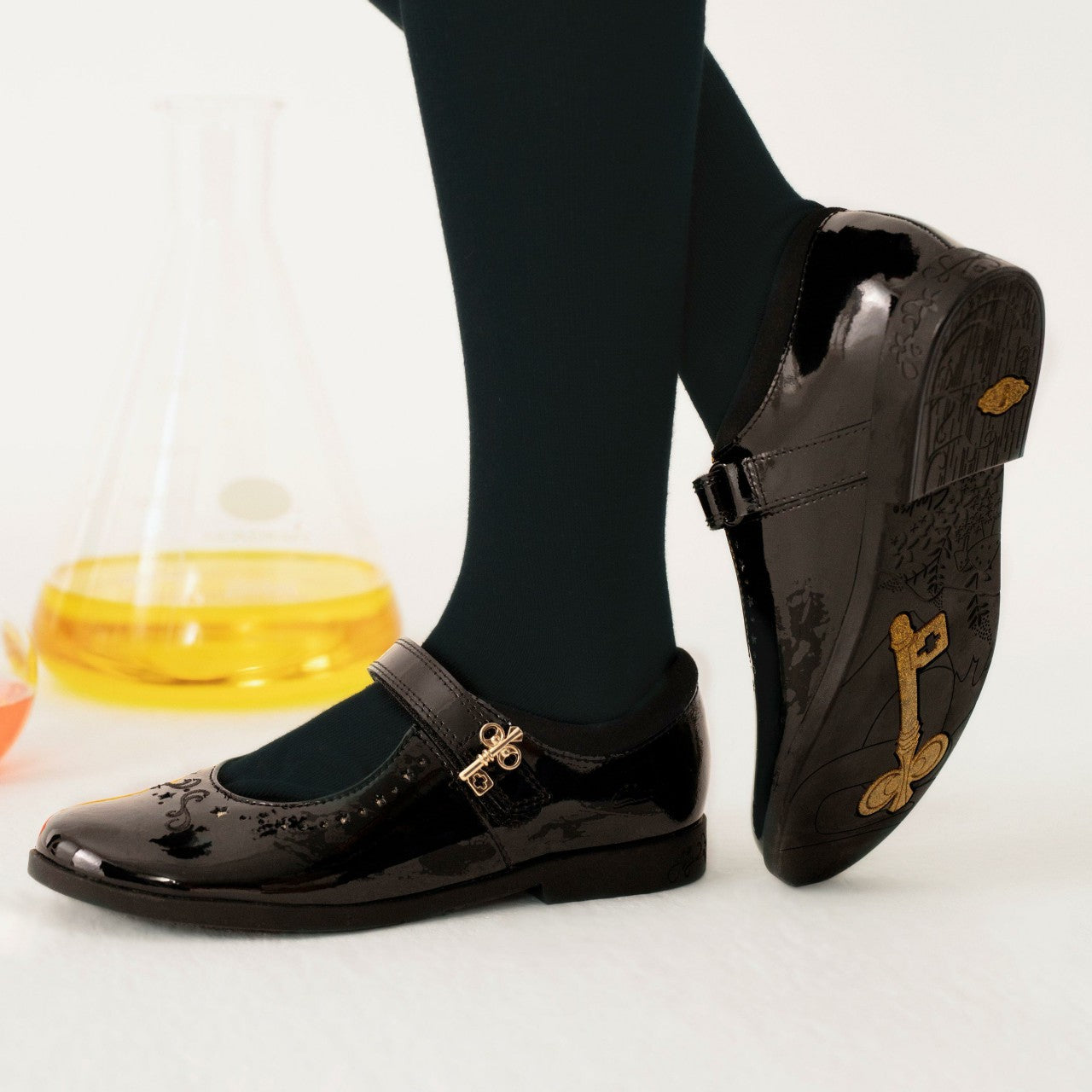 Lock Magic Kid Black Patent | Clarks for sale