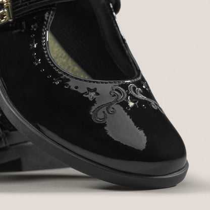 Lock Magic Kid Black Patent | Clarks for sale