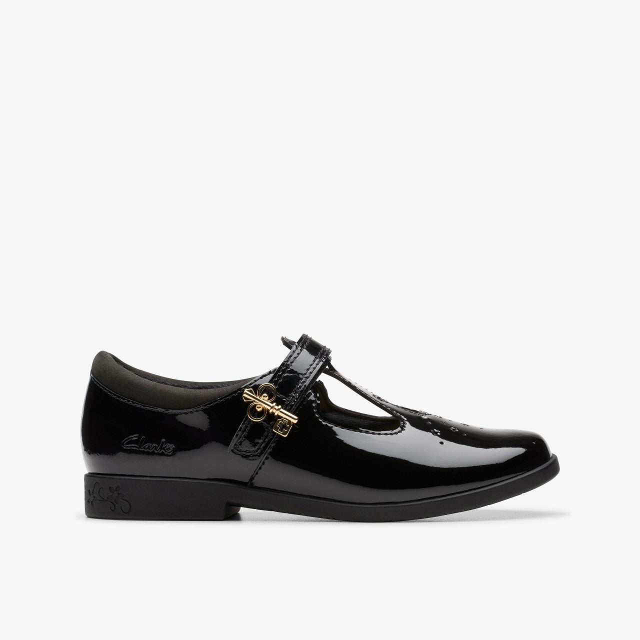 Lock Shine Kid Black Patent | Clarks online