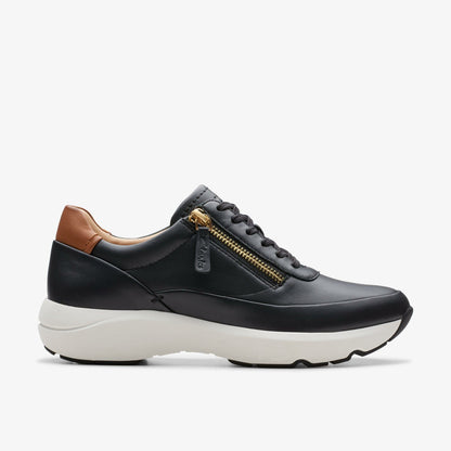 Tivoli Zip Black Leather | Clarks online