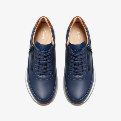 Tivoli Zip Navy Leather | Clarks outlet