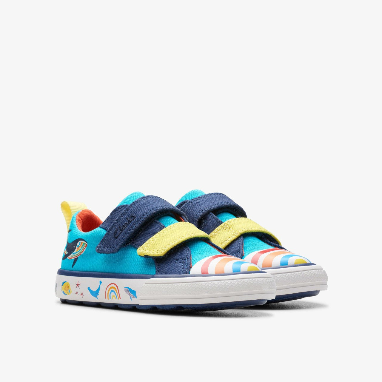 Foxing Ocean Toddler Blue Multicolour | Clarks online