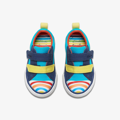Foxing Ocean Toddler Blue Multicolour | Clarks online