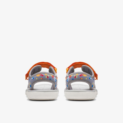 Surfing Tide Kid Grey/Orange | Clarks Sale