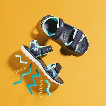 Surfing Tide Kid Navy | Clarks on Sale