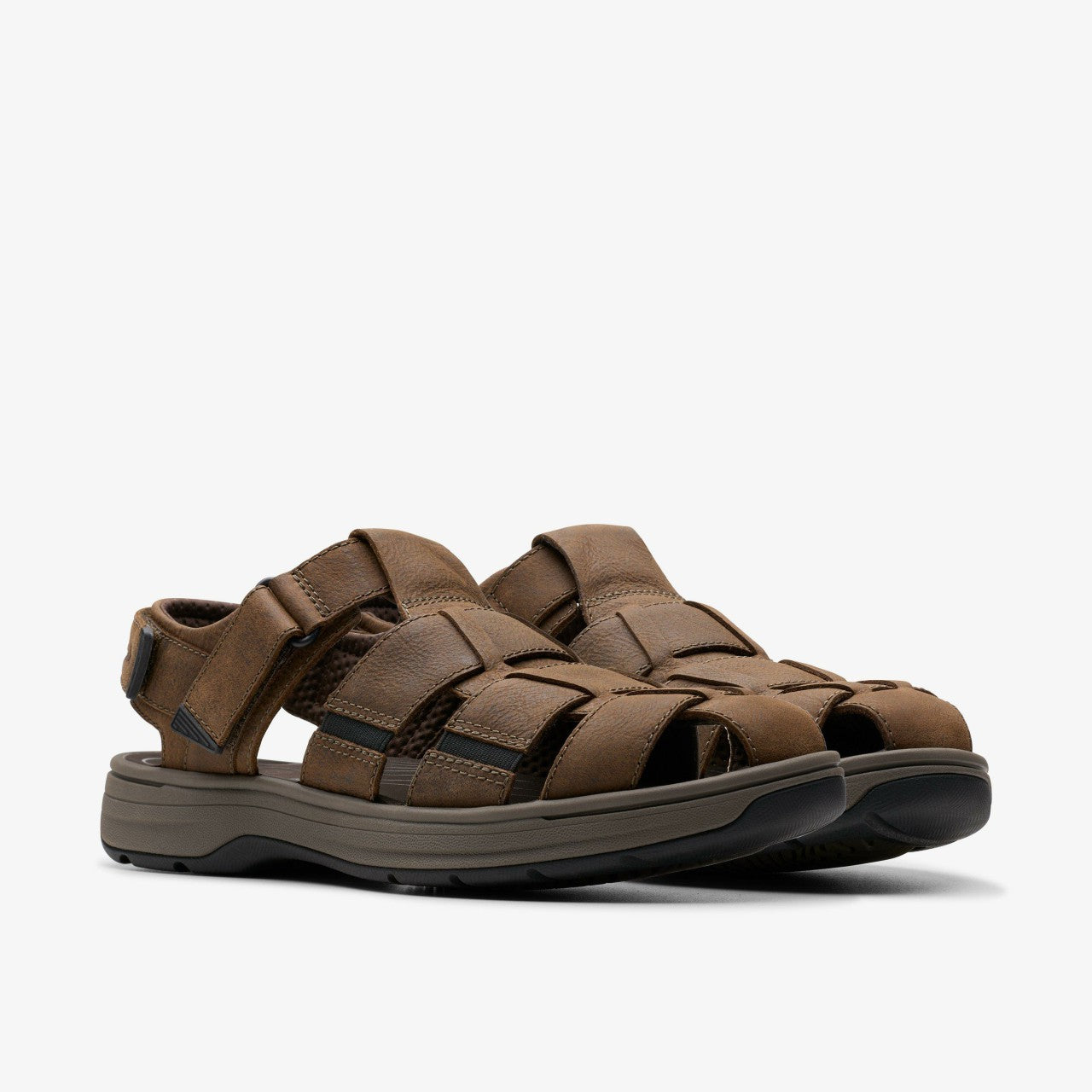 Saltway Cove Dark Brown Leather | Clarks for sale