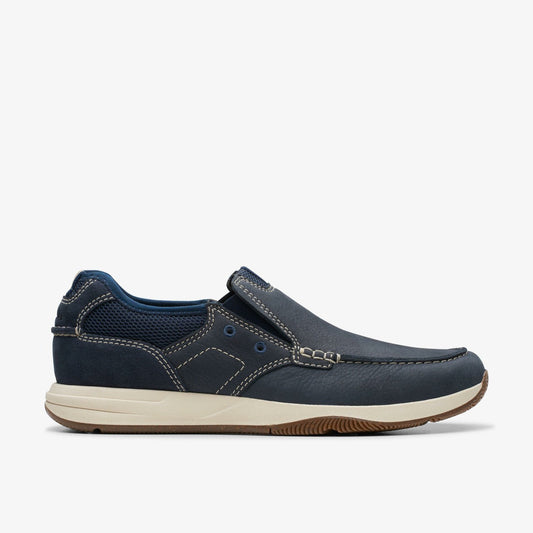 Sailview Step Loafer Navy Nubuck | Clarks for sale