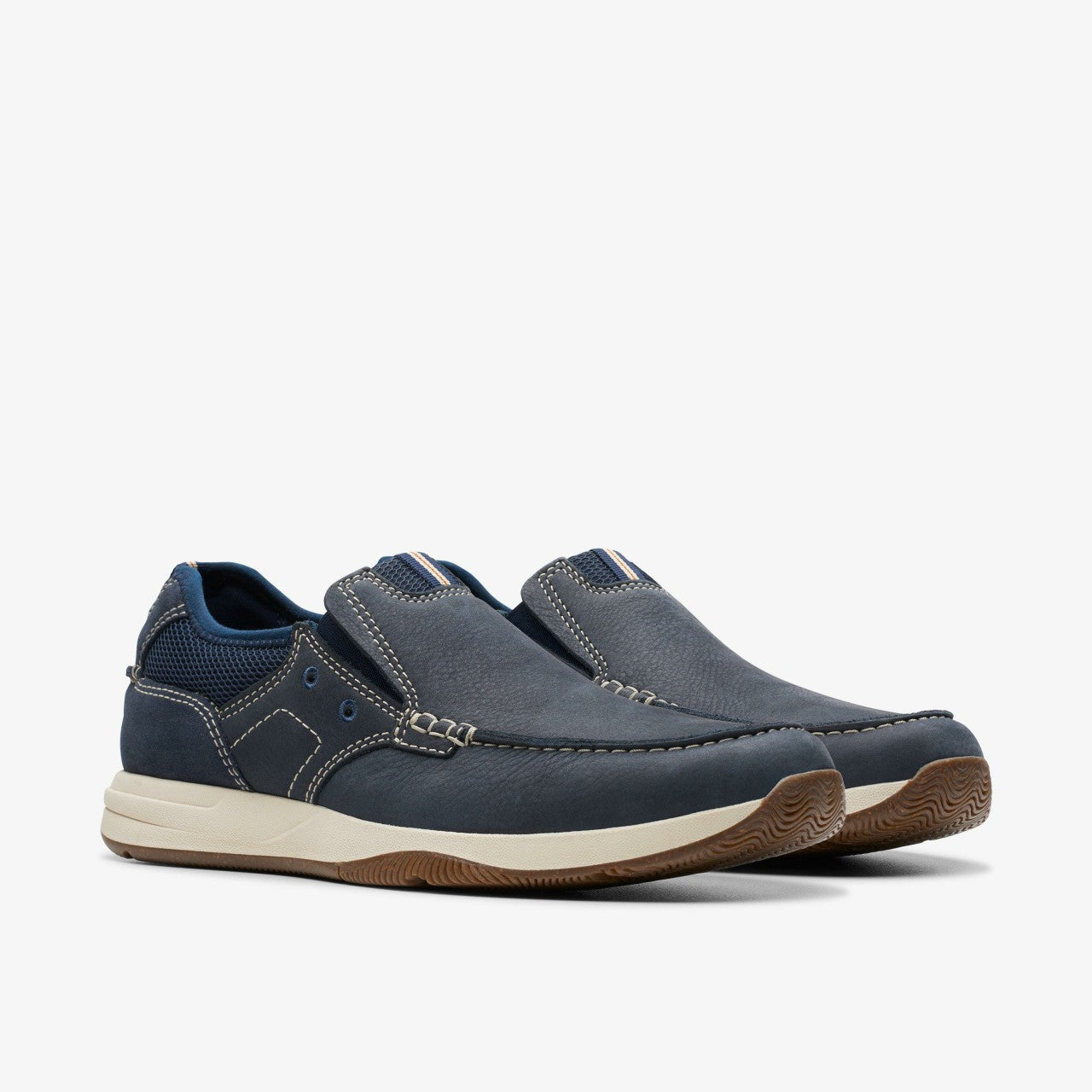 Sailview Step Loafer Navy Nubuck | Clarks for sale