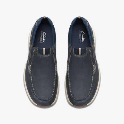 Sailview Step Loafer Navy Nubuck | Clarks for sale