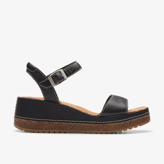 Kassanda Lily Black Leather | Clarks on Sale