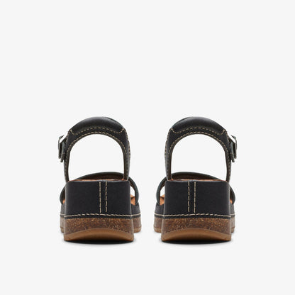 Kassanda Lily Black Leather | Clarks on Sale