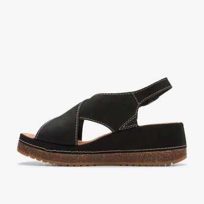 Kassanda Step Black Nubuck | Clarks discount