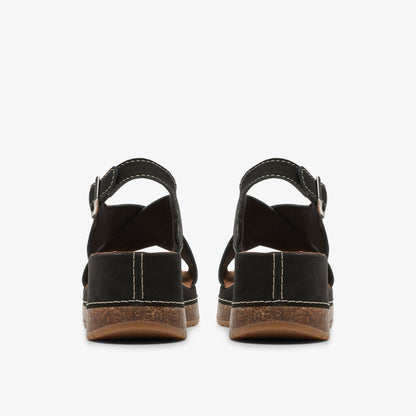 Kassanda Step Black Nubuck | Clarks discount