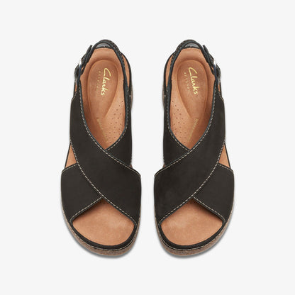 Kassanda Step Black Nubuck | Clarks discount