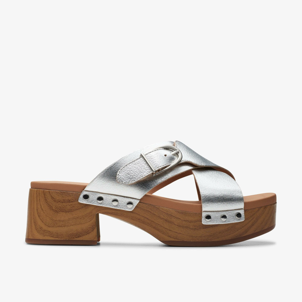 Sivanne Walk Silver Leather | Clarks on Sale