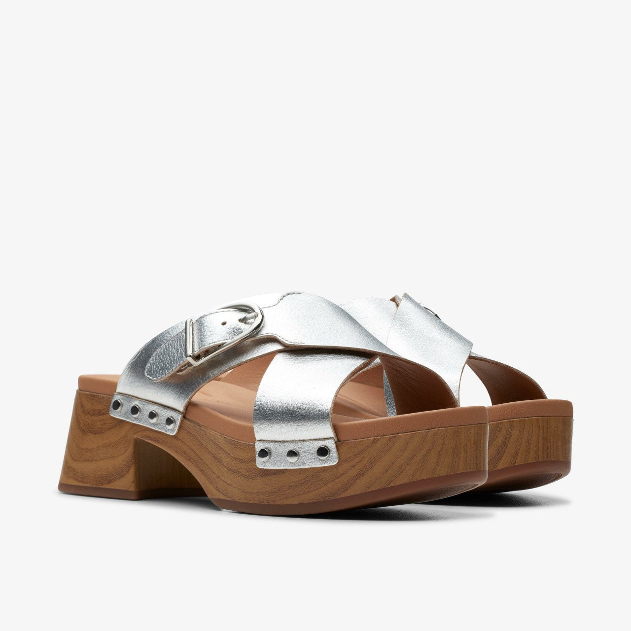 Sivanne Walk Silver Leather | Clarks on Sale