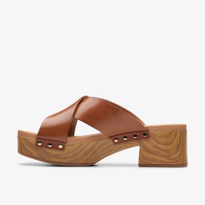 Sivanne Walk Tan Leather | Clarks for sale