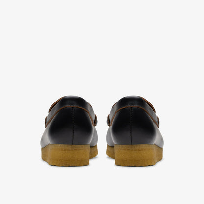 Wallabee Loafer Black Smooth Leather | Clarks outlet