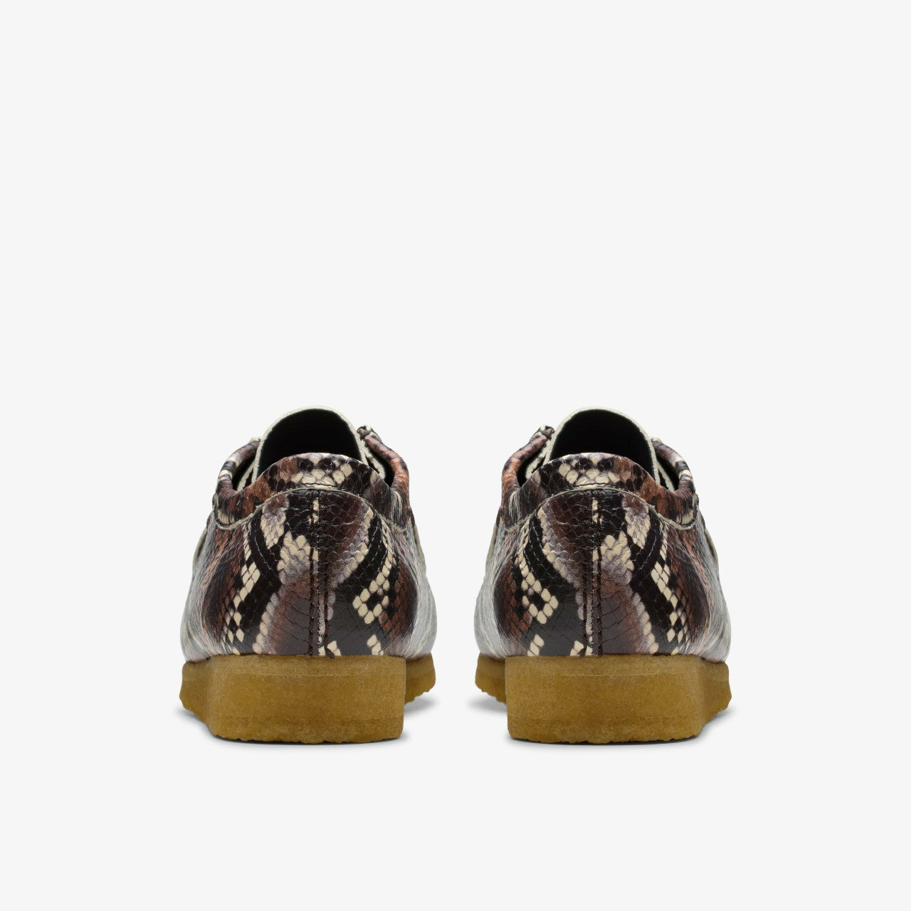 Wallabee Brown Snake Print | Clarks on Sale