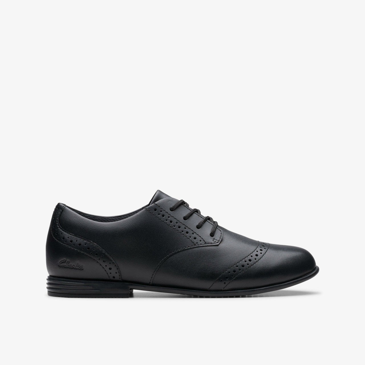 Finja Brogue Older Black Leather | Clarks discount