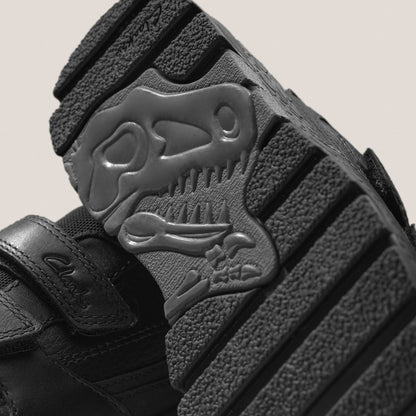 Steggy 2 Pace Kid Black Leather | Clarks outlet