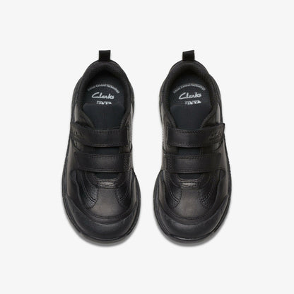 Steggy 2 Pace Kid Black Leather | Clarks outlet