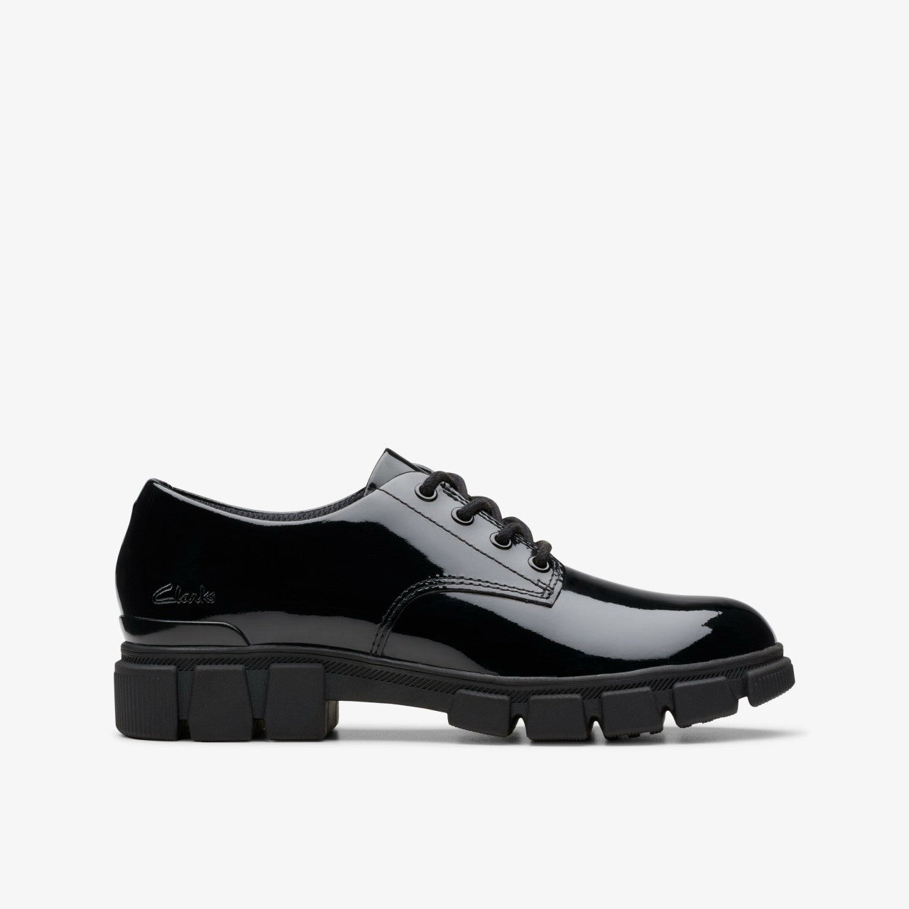 Evyn Lace Kid Black Patent | Clarks discount