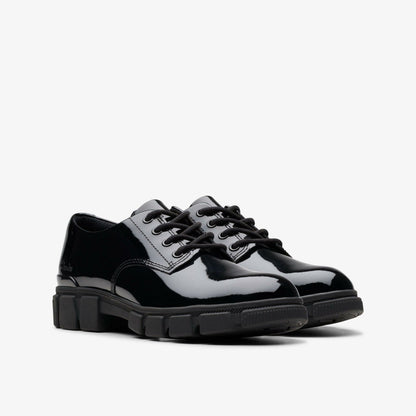Evyn Lace Kid Black Patent | Clarks discount