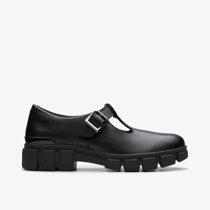 Evyn Bar Youth Black Leather | Clarks Sale