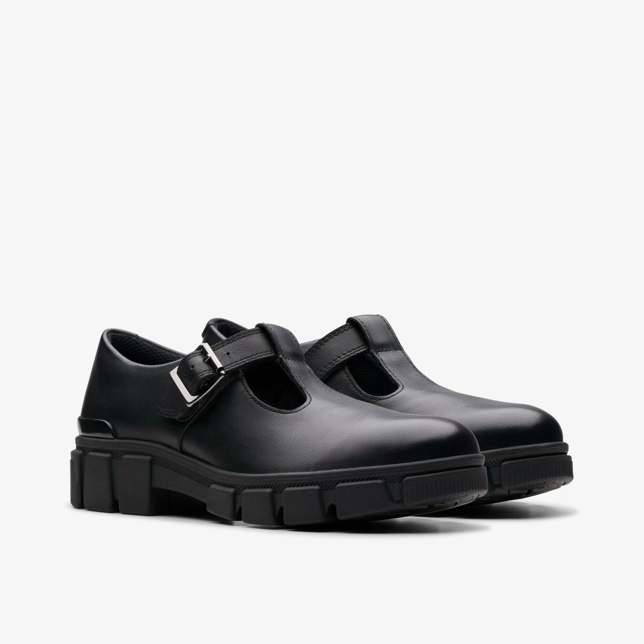 Evyn Bar Youth Black Leather | Clarks Sale