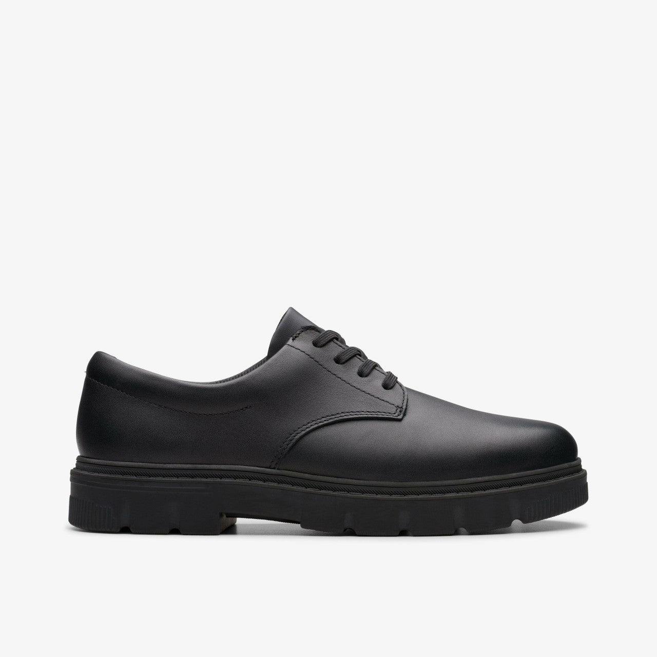 Lorcam Loop Youth Black Leather | Clarks Sale