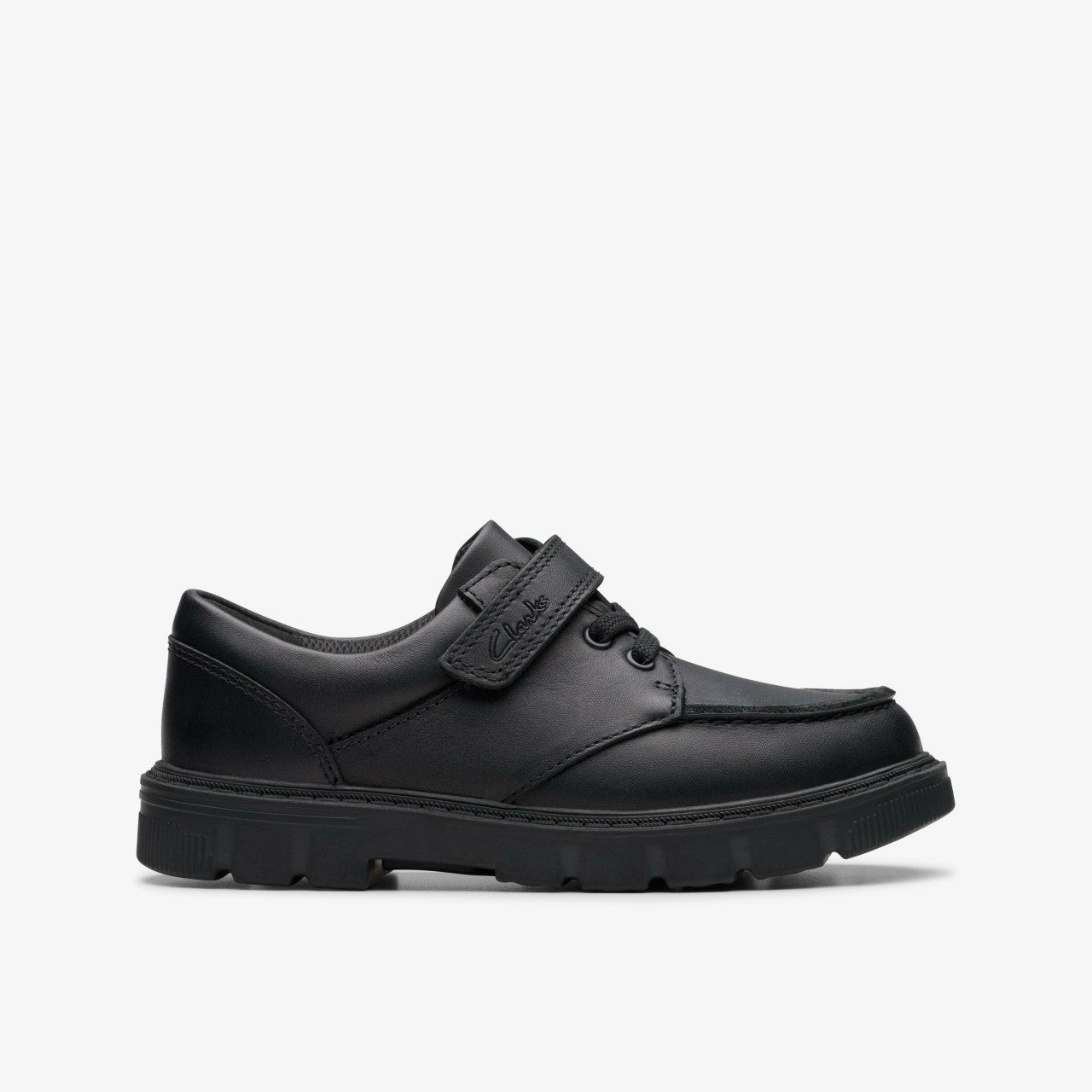 Lorcam Edge Kid Black Leather | Clarks for sale