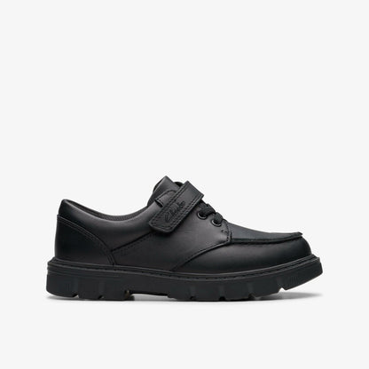 Lorcam Edge Kid Black Leather | Clarks for sale