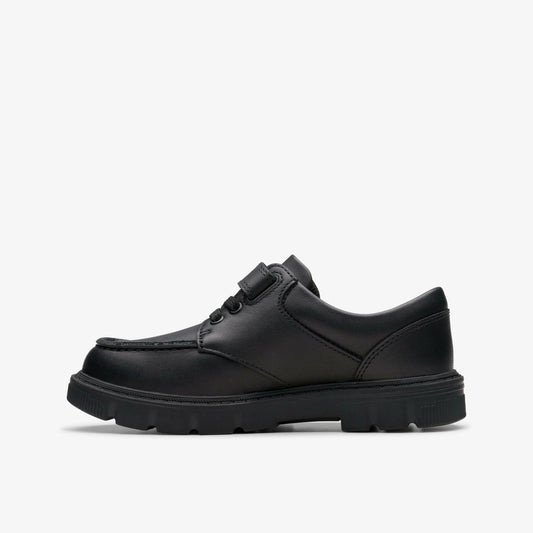 Lorcam Edge Kid Black Leather | Clarks for sale