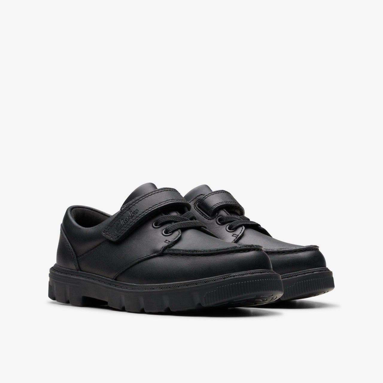 Lorcam Edge Kid Black Leather | Clarks for sale