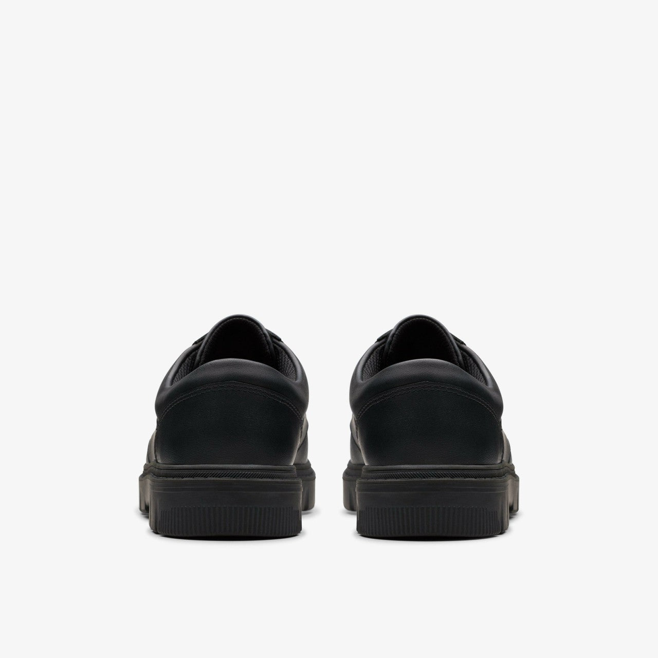 Lorcam Edge Youth Black Leather | Clarks on Sale