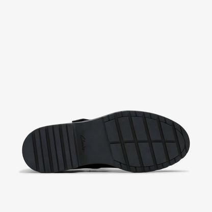 Loxham Bar Youth Black Patent | Clarks discount