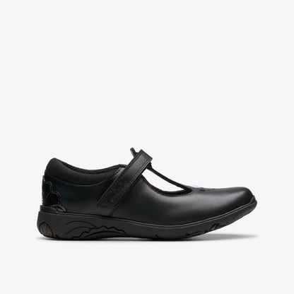 Relda Gem Kid Black Leather | Clarks online