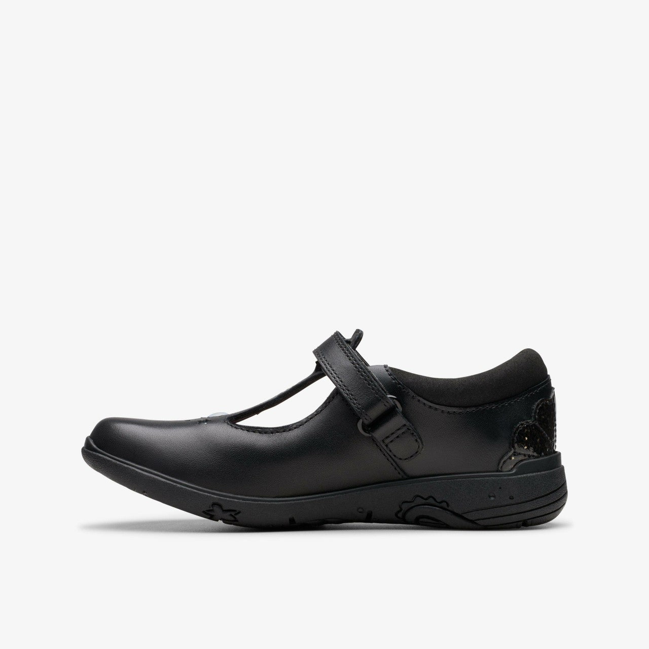 Relda Gem Kid Black Leather | Clarks online